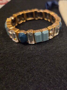 90's Vintage Chloe & Isabel (aka J Crew) Blues Stretch Bracelet